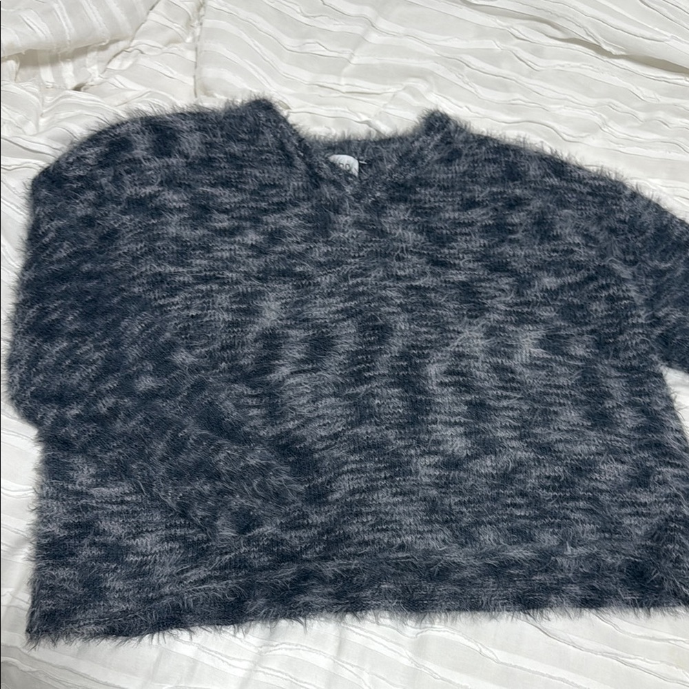 UO fuzzy crop sweater